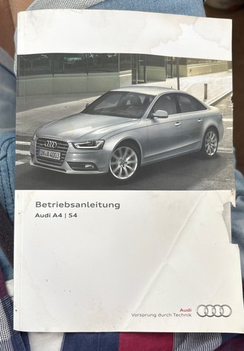 Betriebsanleitung audi s4 - betriebsanleitung, a4